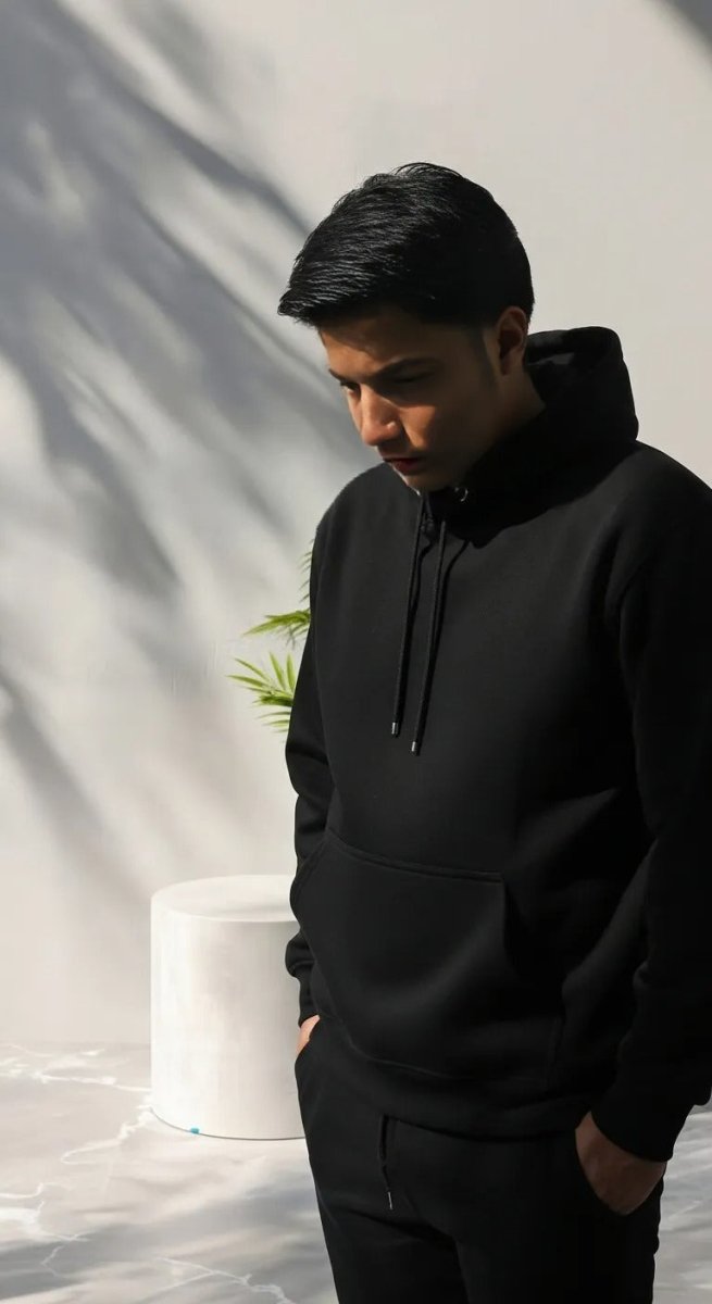 Plain Black Hoodie – MFAFA Premium Essential - MFAFA